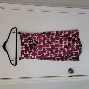 Banana Republic Purple Wine Strapless Cocktail S:2